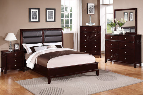4 Pc Bedroom Set   |  Bed, Nightstand, Dresser, Mirror F9175Q