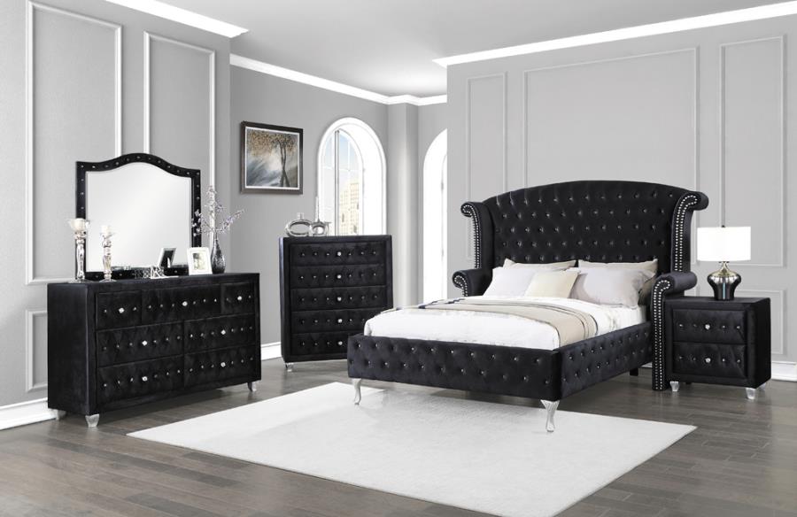 Deanna 4-piece Bedroom Set Black