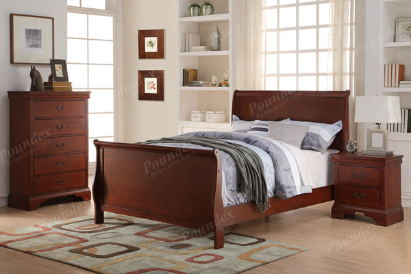 4 Pc Bedroom Set   |  Bed, Nightstand, Dresser, Mirror F9230Q / F9231Q/ F9232Q