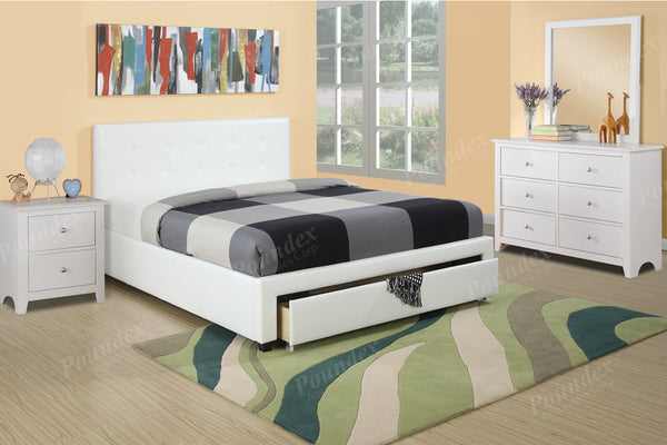 4 Pc Bedroom Set   |  Bed, Nightstand, Dresser, Mirror F9313Q / F9314Q
