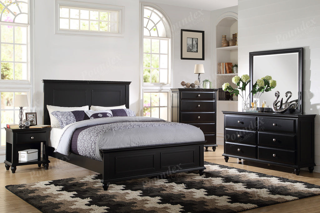 4 QUEEN Pc Bedroom Set | Bed, Nightstand, Dresser, Mirror F9270Q 4 QUEEN Pc Bedroom Set | Bed, Nightstand, Dresser, Mirror F9270Q