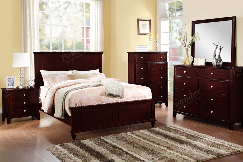4 QUEEN Pc Bedroom Set | Bed, Nightstand, Dresser, Mirror F9270Q 4 QUEEN Pc Bedroom Set | Bed, Nightstand, Dresser, Mirror F9270Q